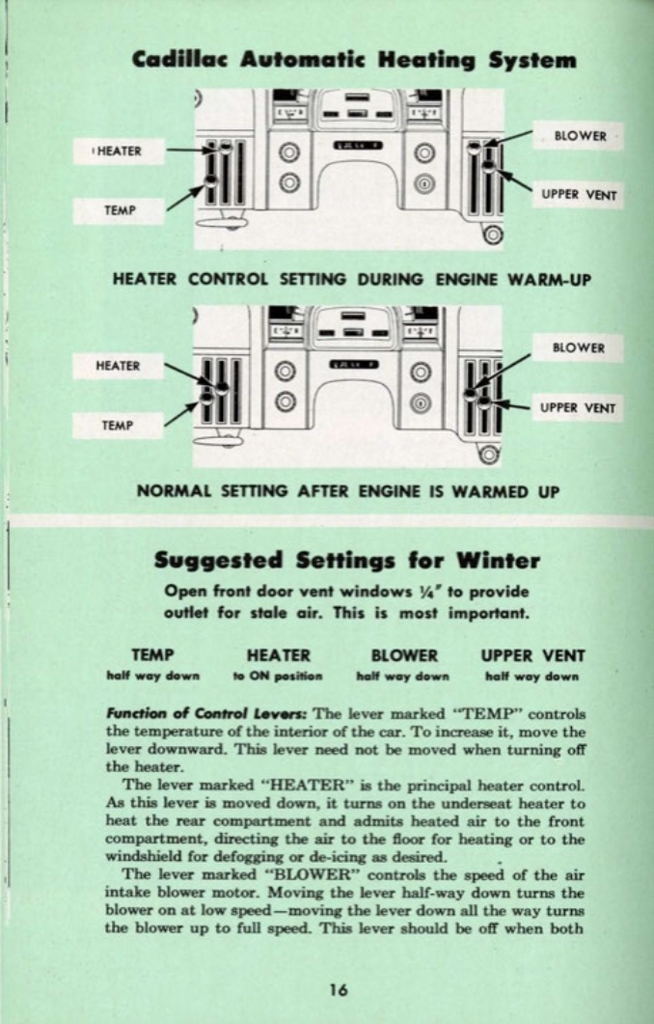 1953 Cadillac Owners Manual Page 4
